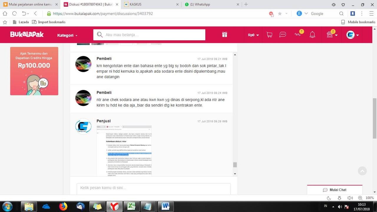 Pembeli Temperamental Dan Tidak Tau Prosedur Yang Belanja di CSC Computer