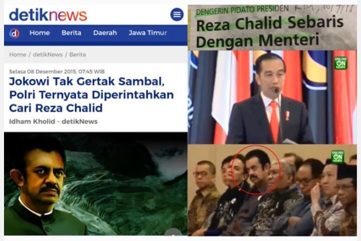 Lama Dicari Polisi, Reza Chalid Nongol Sebaris dengan Menteri Dengerin Pidato Jokowi 