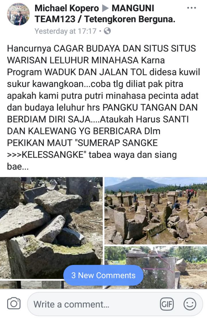 MIRIS! SITUS BUDAYA WARUGA RUSAK AKIBAT PEMBANGUNAN JALAN TOL