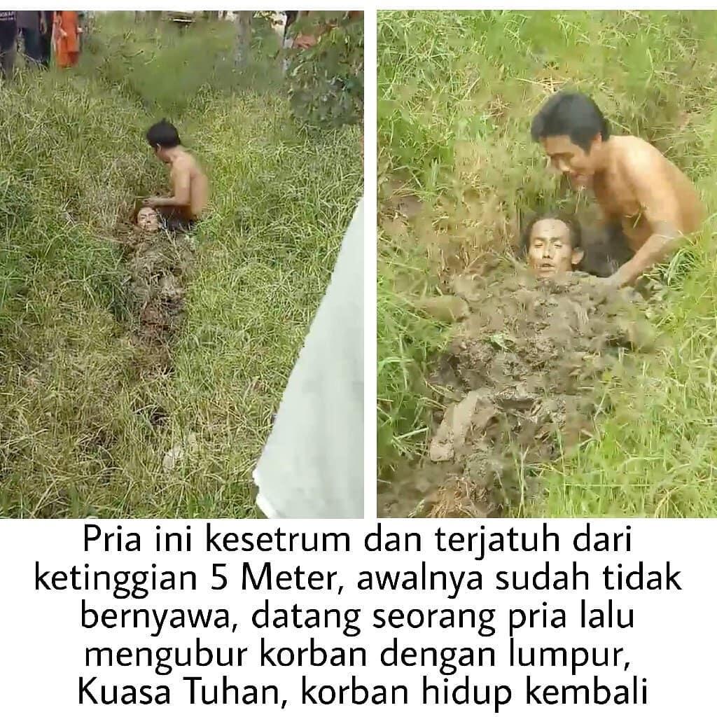 Tewas Tersengat Listrik, Pria Ini Hidup Lagi Setelah Dikubur Lumpur