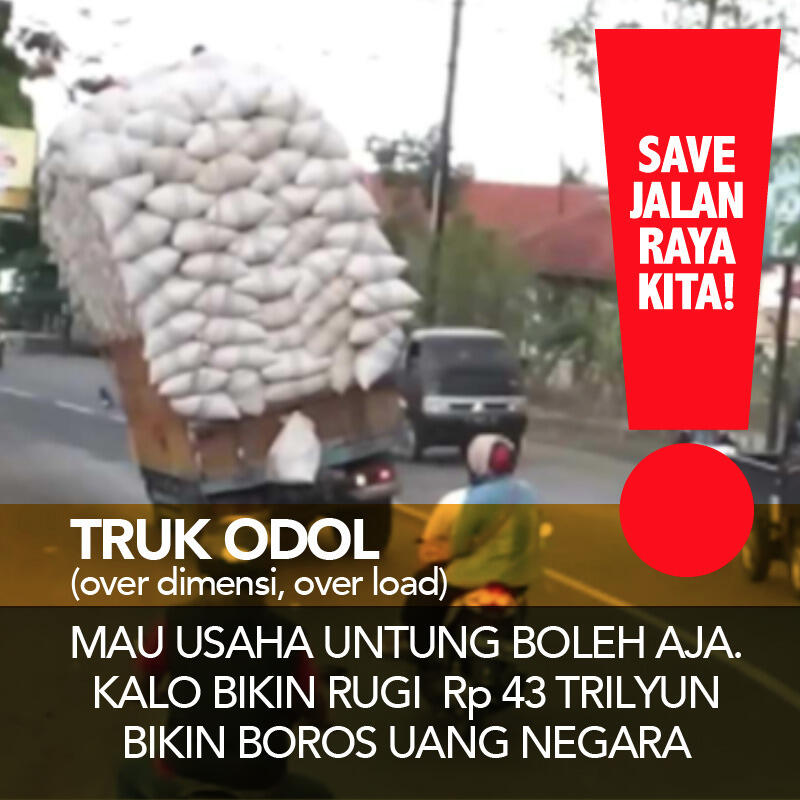 ODOL Rugikan Negara Rp 43 Triliun Setahun