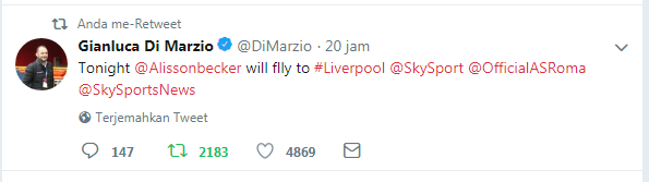ALISSON BECKER, PENAWAR " LAWAKAN " PARA KIPER LIVERPOOL ? ATAU SAMA SAJA ?