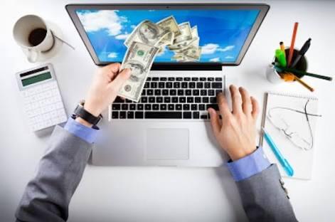 Ngetik dibayar Dollar