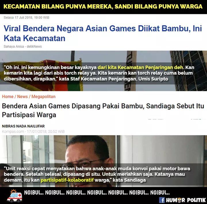 Sambut Asian Games 2018, Yayat Sebut Pemprov DKI Tak Berusaha Mempercantik Kota