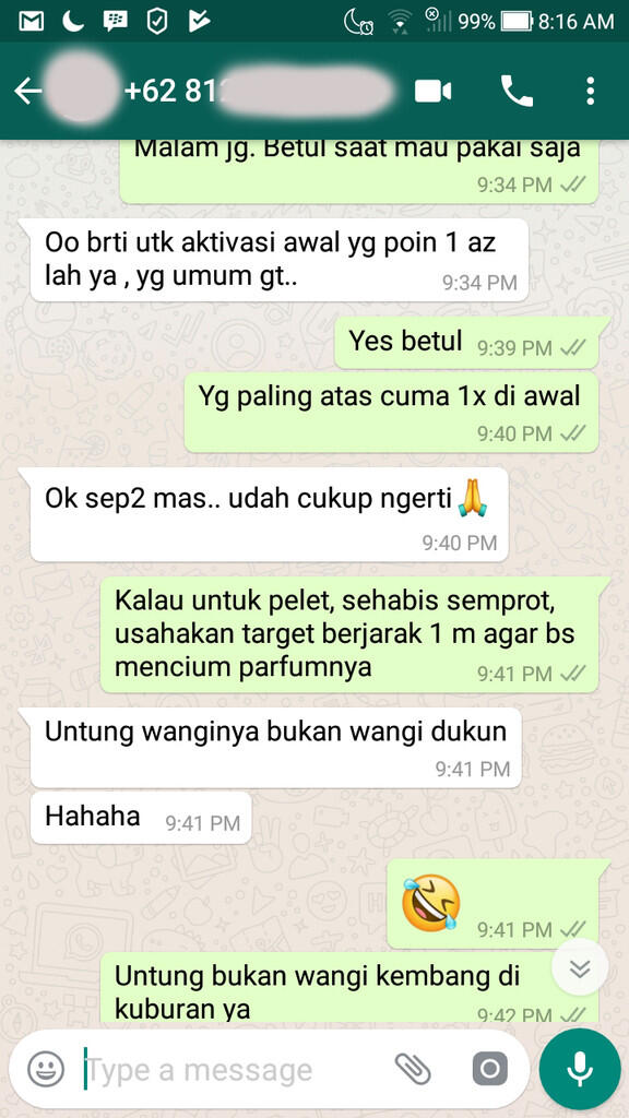 Parfum VIP Class 100ml (BISNIS, RELASI, CINTA & SEX). Batch 1