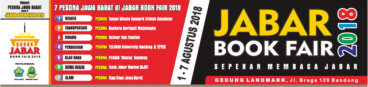 JABAR BOOK FAIR 2018 -> GD. LANDMARK BANDUNG - 1 S/D 7 AGUSTUS 2018