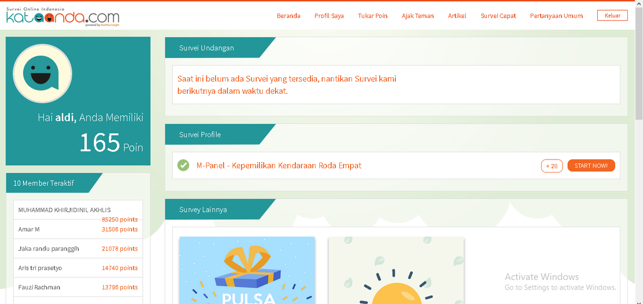 [KERJA ONLINE] Tarik Jutaan Rupiah Cuman Isi Survey Asliii