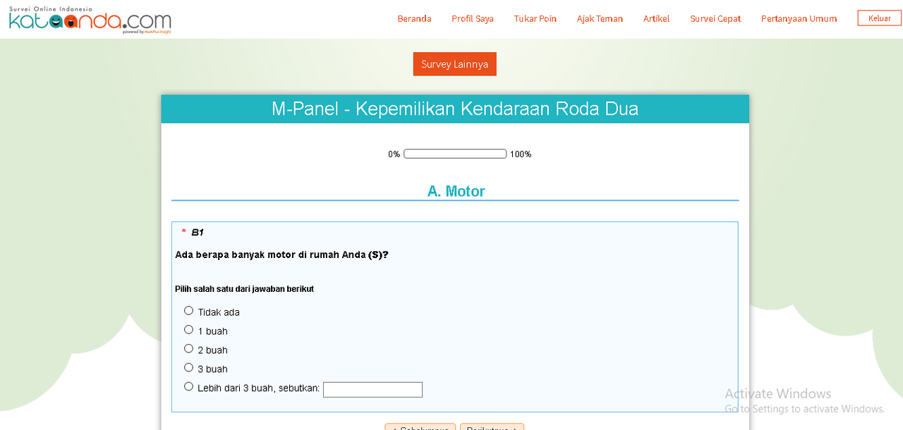 [KERJA ONLINE] Tarik Jutaan Rupiah Cuman Isi Survey Asliii