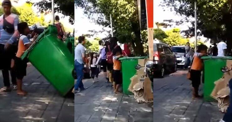 VIRAL !!! “Anak Kecil Ini Mengais Makanan Dari Tempat Sampah” Di Bali