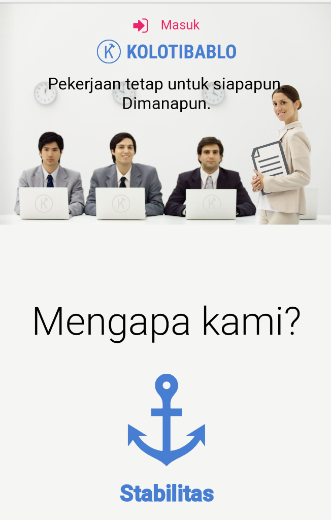 Ngetik dibayar Dollar