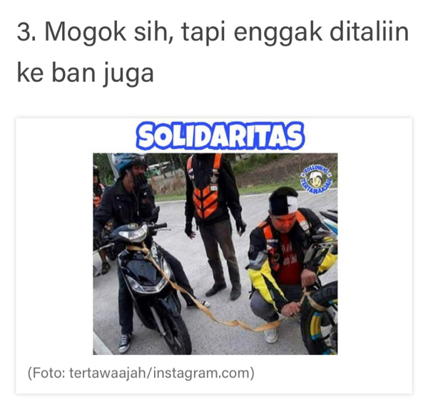 Bikin Ngakak, 7 Tipe Pengendara Motor Seperti Ini Cuma Ada di Indonesia