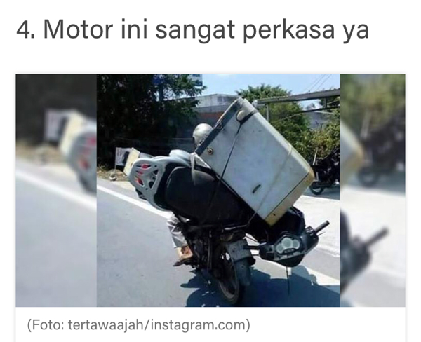 Bikin Ngakak, 7 Tipe Pengendara Motor Seperti Ini Cuma Ada di Indonesia