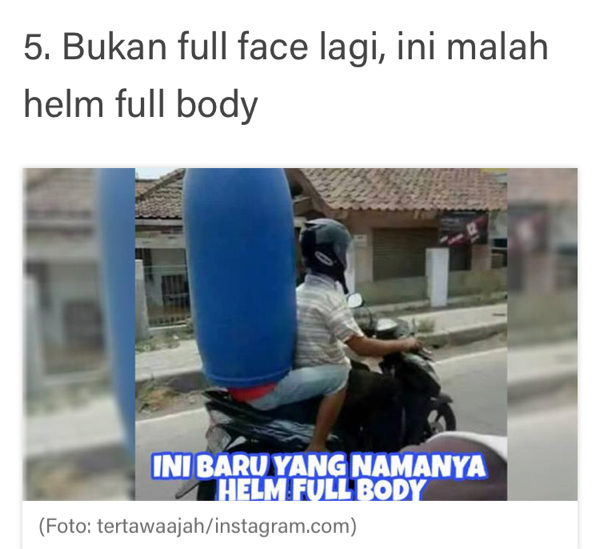 Bikin Ngakak, 7 Tipe Pengendara Motor Seperti Ini Cuma Ada di Indonesia