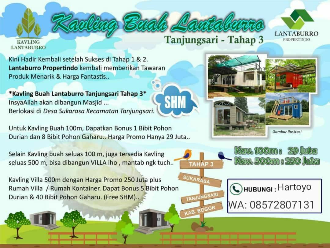Investasi syariah Kaveling Lantaburo tahap 3