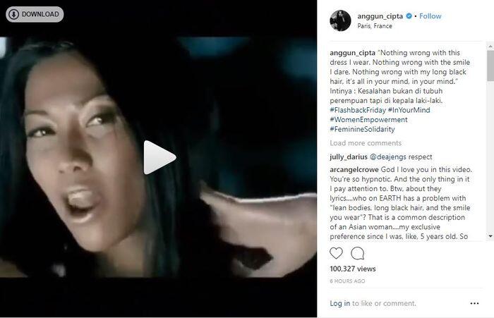 Anggun C Sasmi Ungkap Pendapatnya Tentang Wanita dengan Pakaian Terbuka