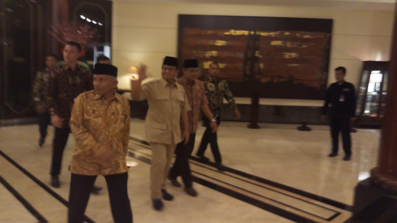 Prabowo dan Amien Rais Hadiri Pertemuan dengan Persaudaraan Alumni 212