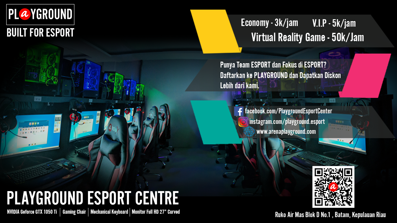 PLAYGROUND ESPORT CENTRE REGIONAL BATAM