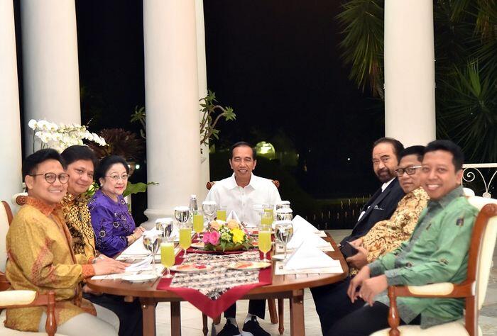 Unjuk gigi koalisi Jokowi versus Prabowo