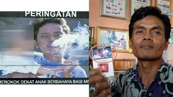 Model Bungkus Rokok 'Ayah Gendong Anak' Hidup Miskin, Tak TerimaRoyalti Sejak Fotonya