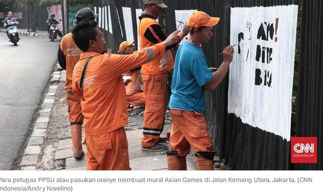 Mural Asian Games 2018 Jadi Sorotan Warga Jakarta