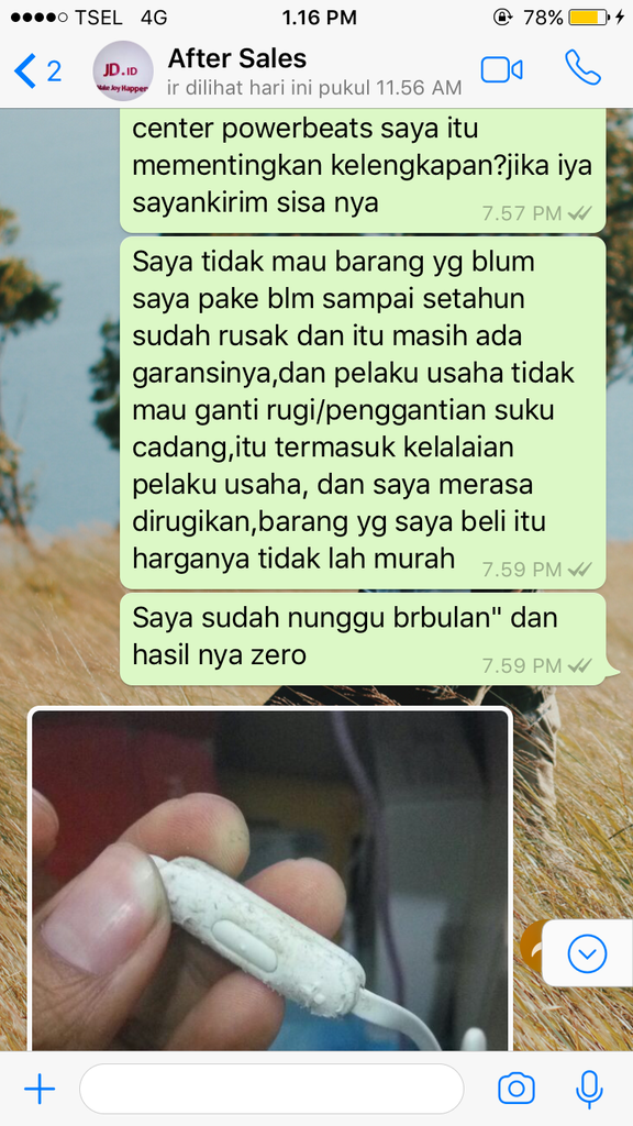 Pengalaman buruk tetang Claim garansi di JD.ID Hanya Klausula semata.