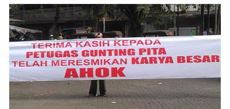 Sandi Ucapkan Terimakasih pada Relawan Ahok yang Hadiri Peresmian Lapangan Banteng