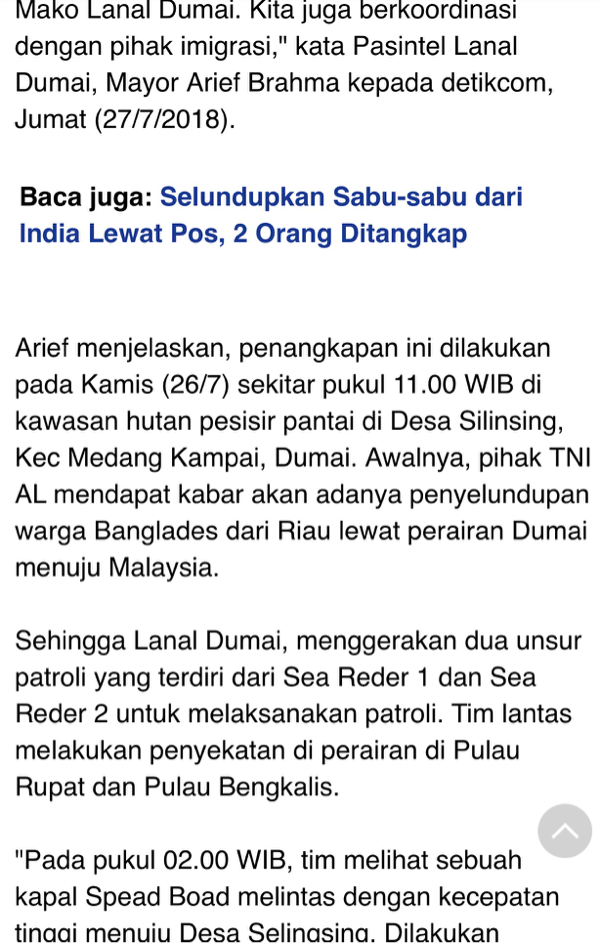 TNI Amankan 31 WN Bangladesh yang akan Diselundupkan ke Malaysia