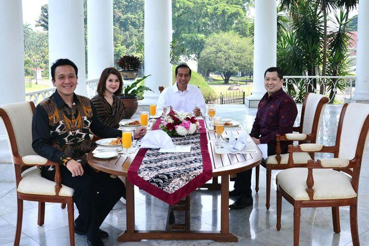 Jokowi Jamu Santap Siang Grace Natalie, Hary Tanoe dan Diaz Hendropriyono