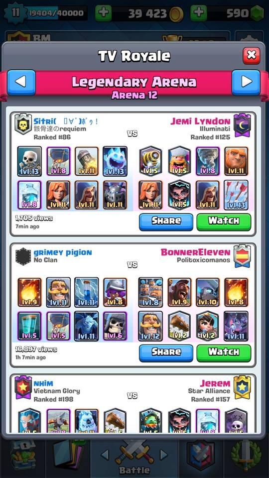 5 Tips Buat Naikin Tropy Clash Royale Versi Ane