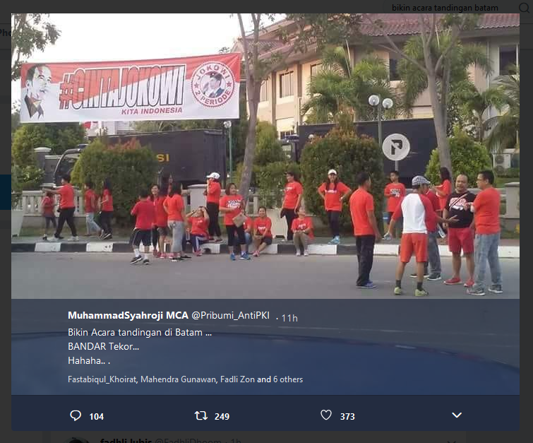 Deklarasi #2019GantiPresiden di Batam Tetap Jalan, Begini Keriuhannya