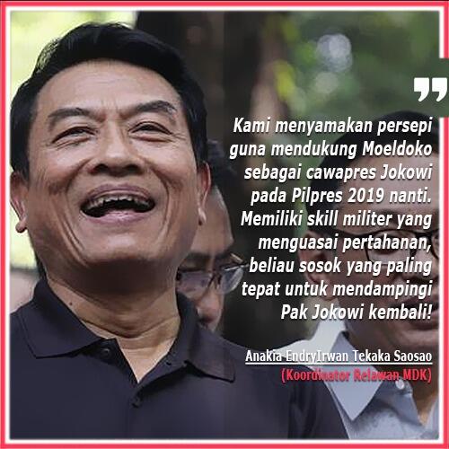 Mantap! MDK Sultra Deklarasi Jokowi-Moeldoko