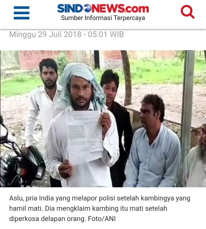 Diklaim Diperkosa 8 Orang, Kambing Hamil Mati