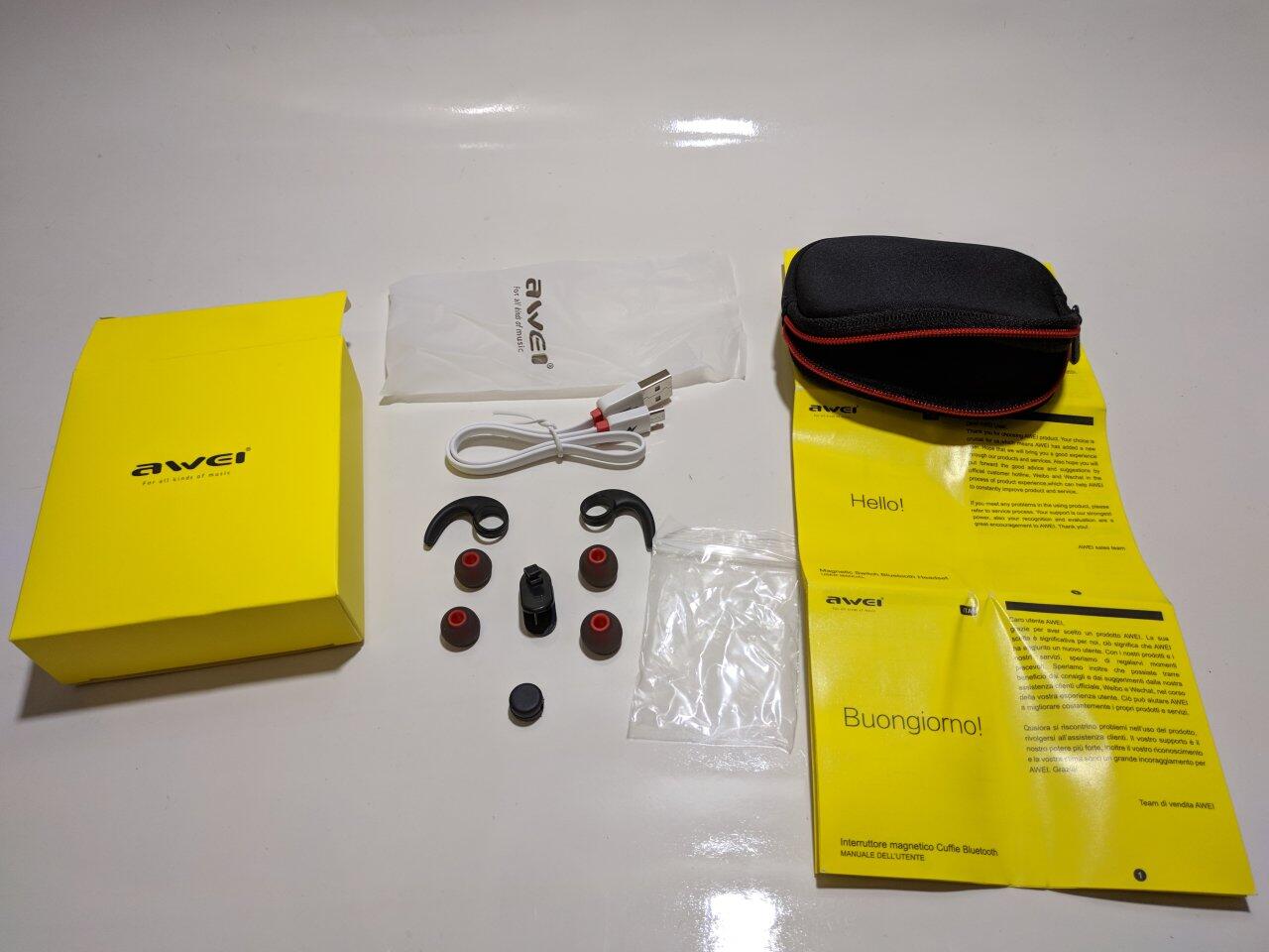 &#91;Review&#93; Awei Earphone Bluetooth Sport Magnetic dengan Microphone - AK1
