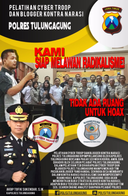 Blogger Polres Tulungagung Siap Persempit Ruang HOAX