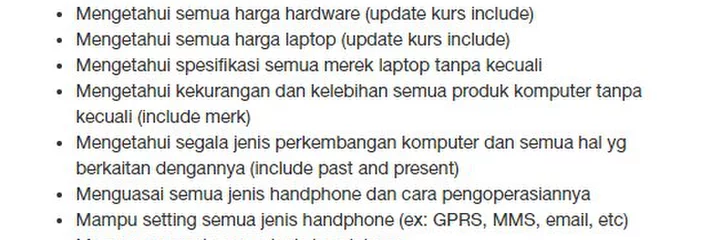 PERUSAHAAN INI MENCARI STAFF IT, TAPI PERSYARATANNYA BIKIN MERINDING