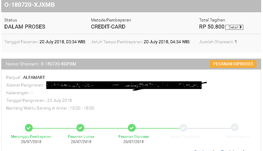 ALFCART TIDAK MENGIRIMKAN PESANAN DAN BERTELE-TELE PAS MINTA REFUND