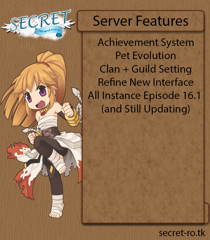 Secret Ragnarok Online | Private Server | 175/60 | MVP Disable