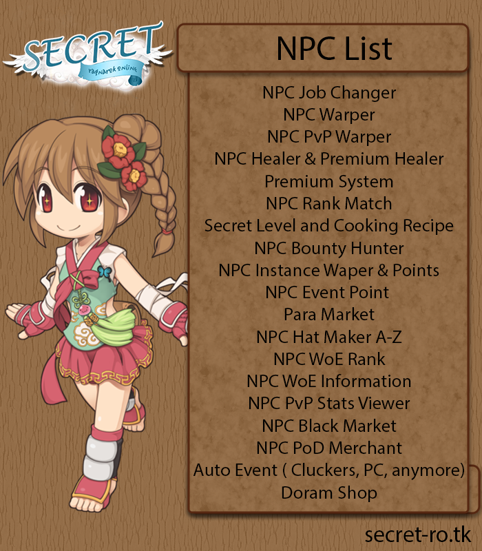 Secret Ragnarok Online | Private Server | 175/60 | MVP Disable