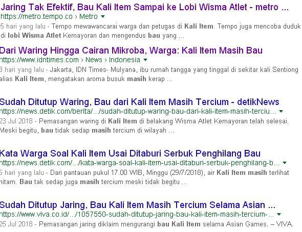 Warga Bantaran Kali Item: Bau Menyengat Masih tercium
