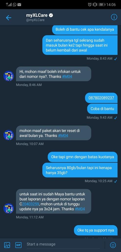 WARNING!!! Pelayanan buruk complain handling XL 