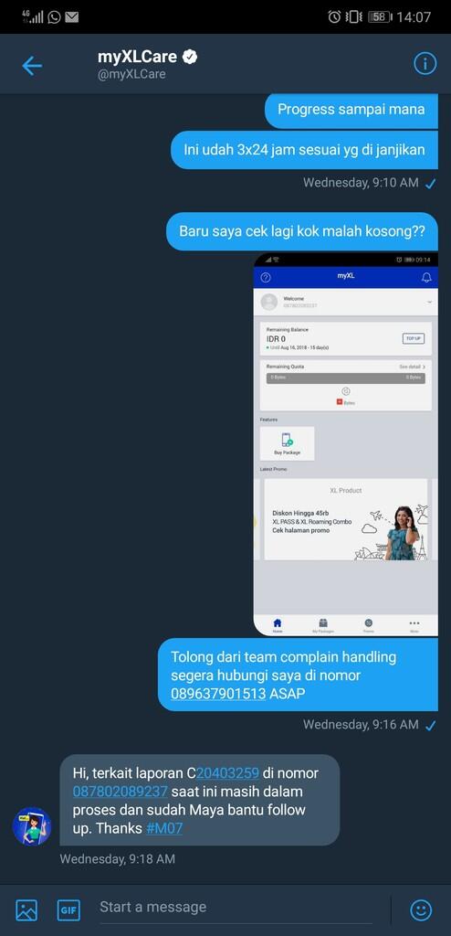 WARNING!!! Pelayanan buruk complain handling XL 