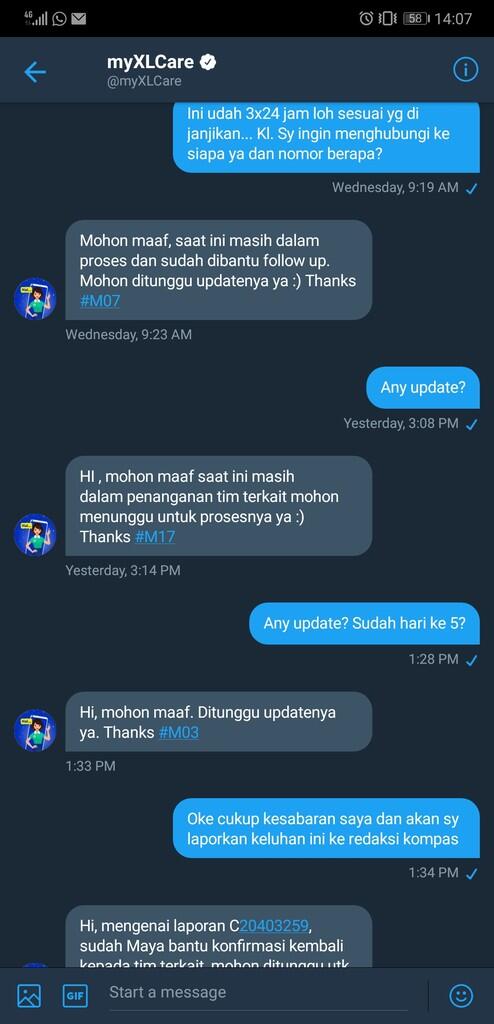 WARNING!!! Pelayanan buruk complain handling XL 