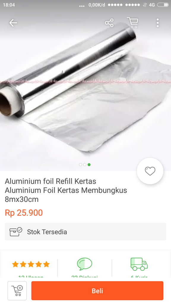 Dimana ya beli kertas aluminium foil