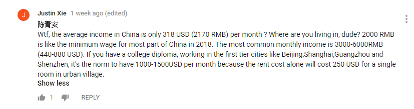 Pendapatan rata2 masyarakat cina 6jt-12jt rupiah per month. Kalau Indonesia?