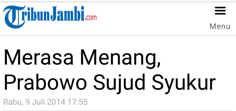 Prabowo Subianto: Inilah Demokrasi, Saya Juga Capek
