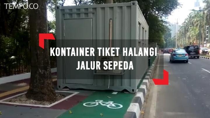 Kontainer Loket Asian Games di Trotoar, Koalisi: Harusnya Digusur