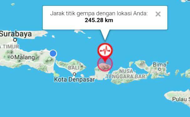 GEMPA di Timur Laut LOMBOK UTARA-NTB