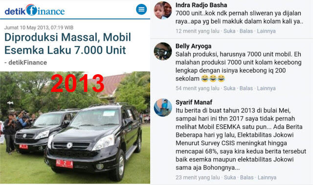 Mobil Esemka Cuma Koda Troya Untuk Tipu-Tipu