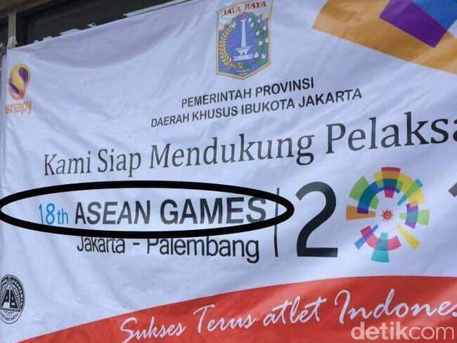 Viral Spanduk Asian Games Salah Tulis Jadi 'Asean', Ini Kata Inasgoc