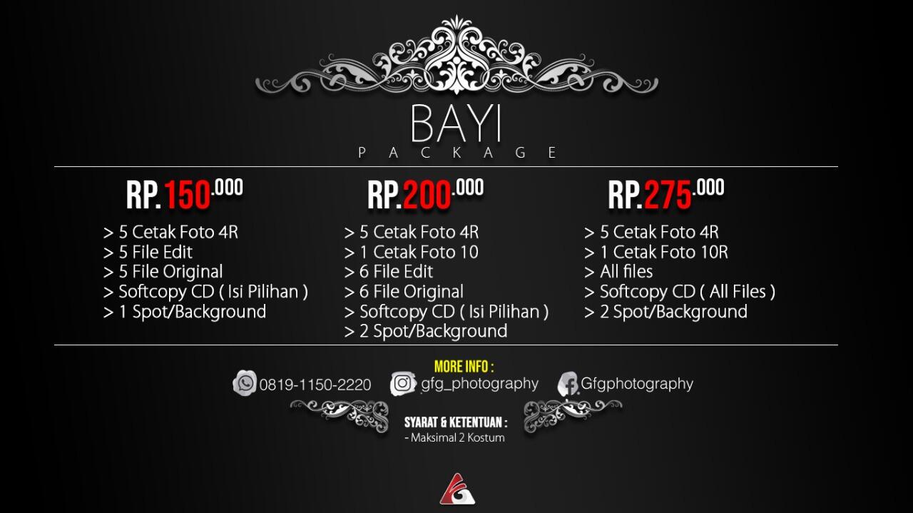 DAFTAR HARGA Foto Indoor di GFG Photography Brebes -